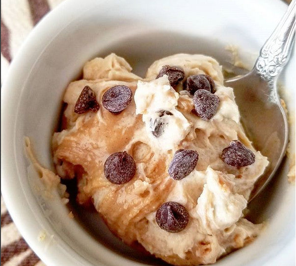 Peanut Butter and Chocolate Chip Cheesecake Fluff - keto, low carb, sugar-free, gluten free